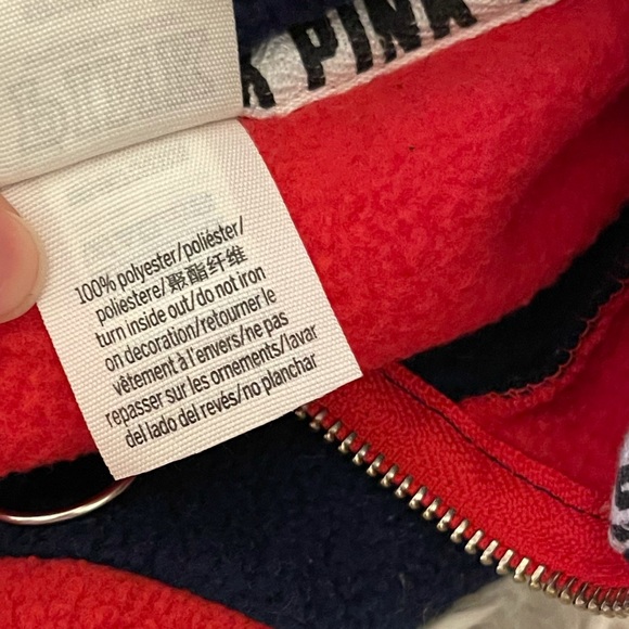 PINK | Striped half zip | Rad & Navy - Picture 13 of 14